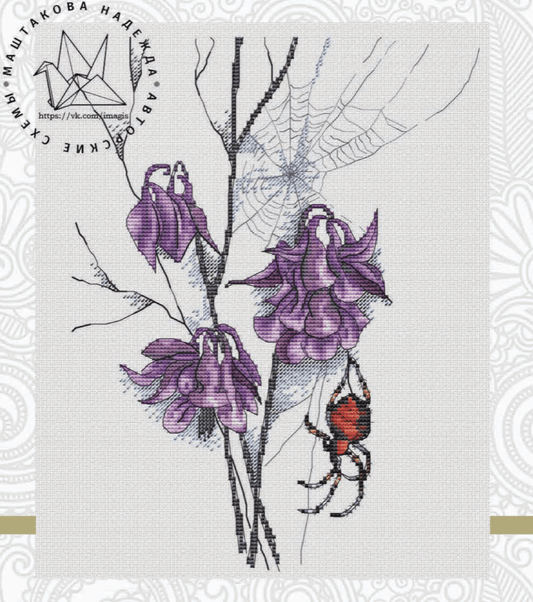 Aquilegia. Fantasy - PDF Cross Stitch Pattern-0