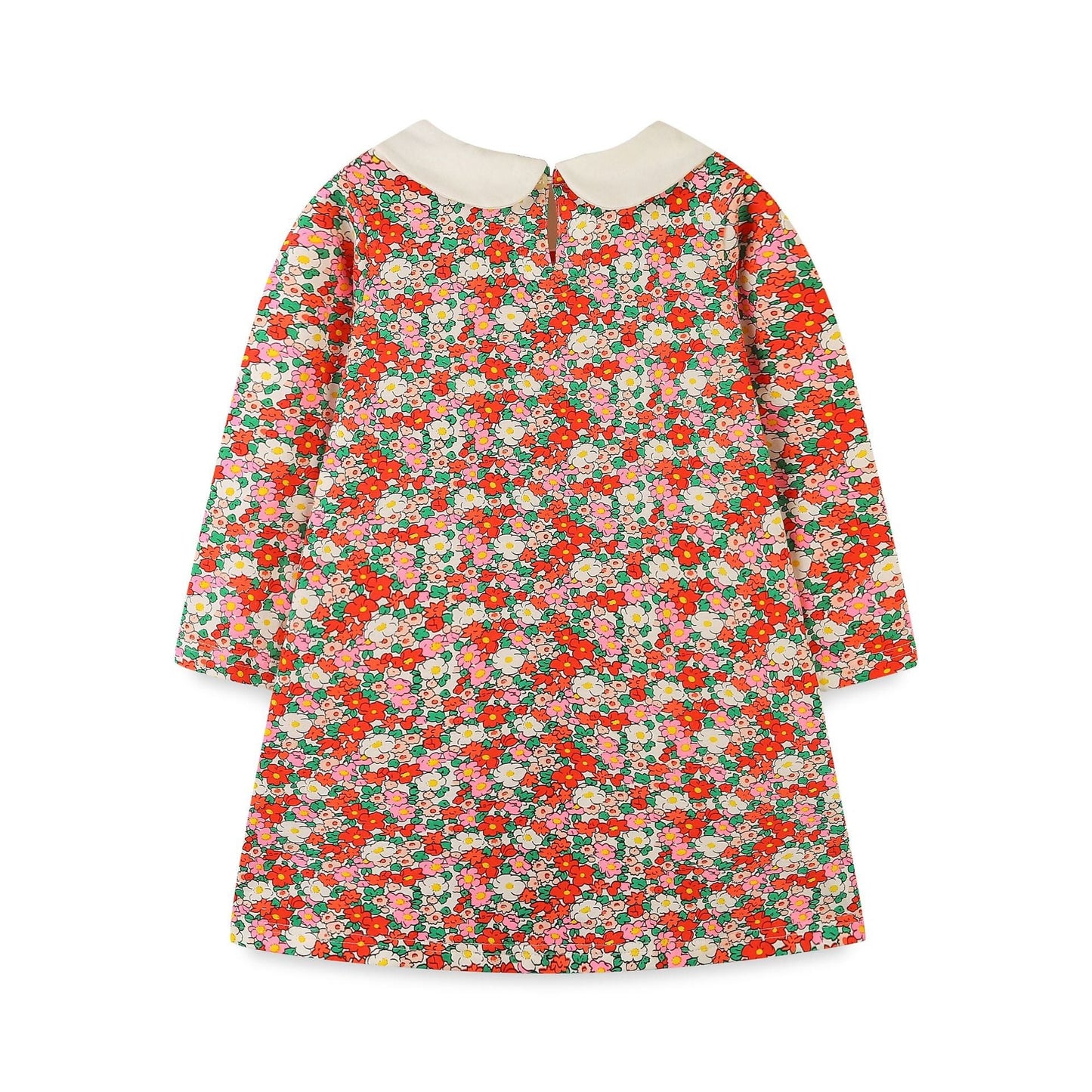 Girls’ European-American Style Peter Pan Collar Dress-2