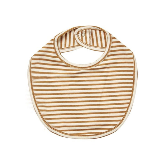 Baby Printed Pattern Covered Button Design Pure Cotton Bibs-0